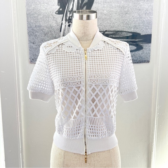 Liu Jo Cardigan Woman White Short Sleeve - Picture 4 of 11